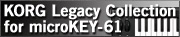 KORG Legacy Collection for microKEY 61
